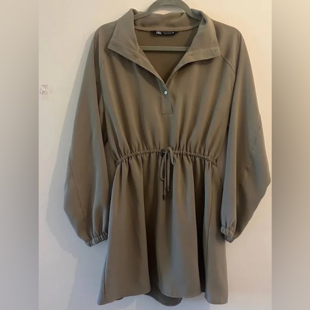 Zara olive green dress